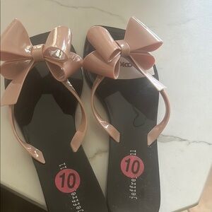 Pink Bow Sandals